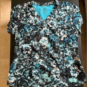 Barco One Floral Scrub Top